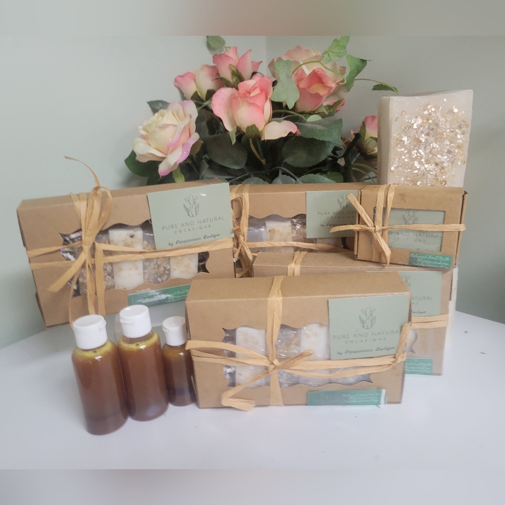 PureandNatural Goat Milk Soap gift box aprox 4 oz